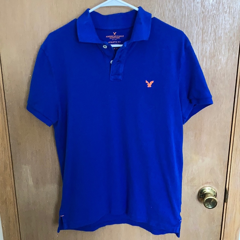 American Eagle Medium Blue Polo